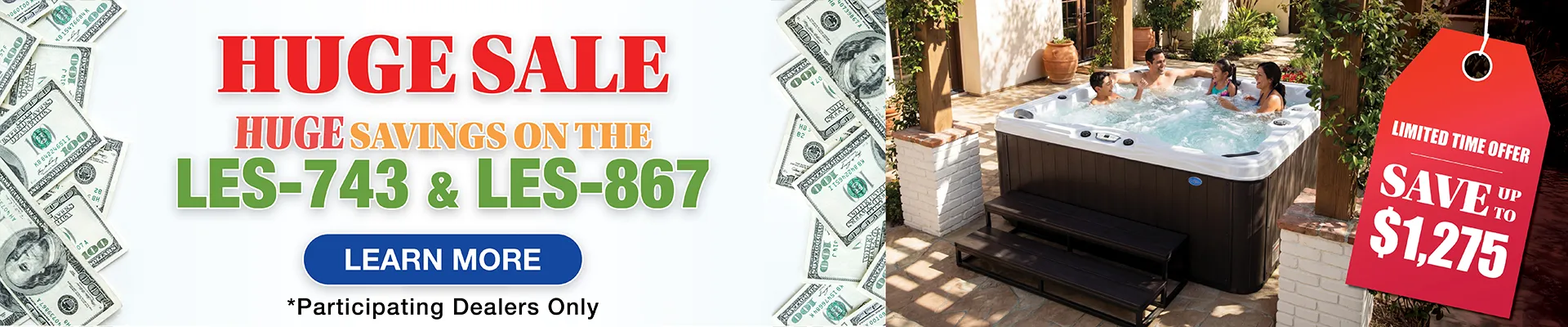 Calspas hot tub being used in a family setting - Augusta